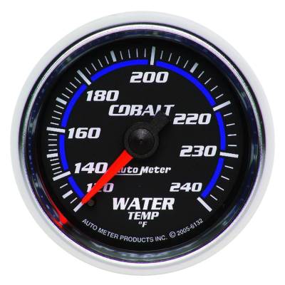 Auto Meter Gauge; Water Temp; 2 1/16in.; 120-240deg. F; Mechanical; Cobalt 6132