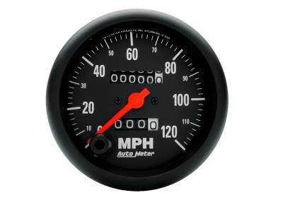 Auto Meter Gauge; Speedometer; 3 3/8in.; 120mph; Mechanical; Z Series 2692