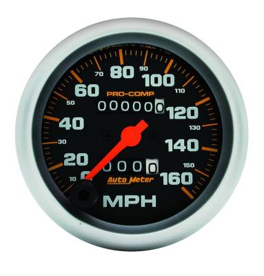 Auto Meter Gauge; Speedometer; 3 3/8in.; 160mph; Mechanical; Pro-Comp 5153