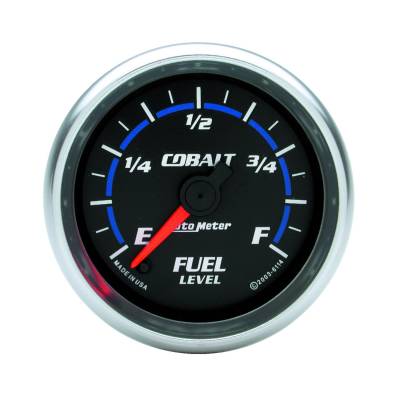 Auto Meter Gauge; Fuel Level; 2 1/16in.; 0-280 Programmable; Cobalt 6114