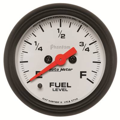 Auto Meter Gauge; Fuel Level; 2 1/16in.; 0-280 Programmable; Phantom 5710