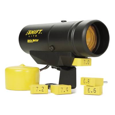 Auto Meter Shift Light; Amber; Pedestal; Black; Pro Shift-Lite; Std. Ignition; Incl. 3k RPM 5340