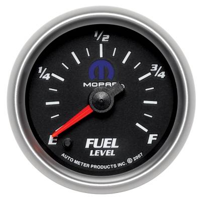 Auto Meter Gauge; Fuel Level; 2 1/16in.; 0-280 Programmable; Black; Mopar 880013