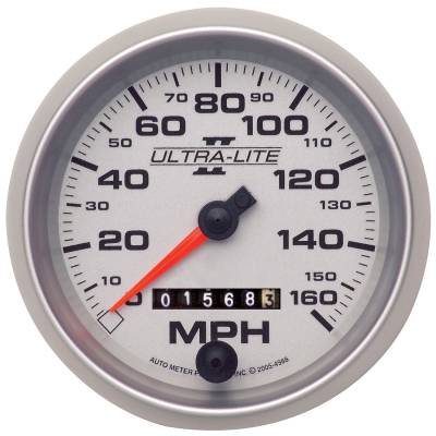 Auto Meter Gauge; Speedometer; 3 3/8in.; 160mph; Mechanical; Ultra-Lite II 4993