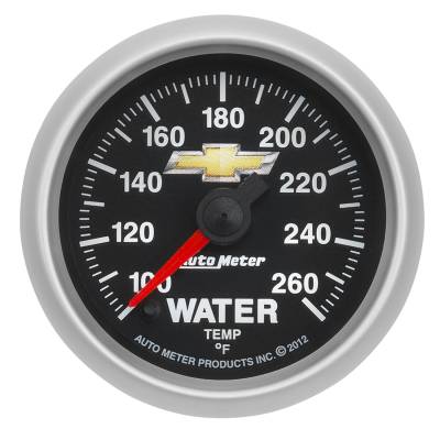 Auto Meter Gauge; Water Temp; 2 1/16in.; 100-260deg. F; Digital Stepper Motor; GM COPO Cama 880446