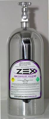 ZEX Nitrous Bottle, With Valve Pol Ished 82000P