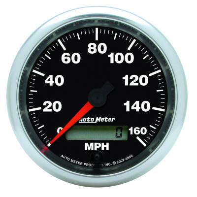 Auto Meter Gauge; Speedometer; 3 3/8in.; 160mph; Elec. Programmable; GS 3888