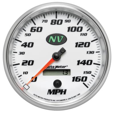 Auto Meter Gauge; Speedometer; 5in.; 160mph; Elec. Programmable; NV 7489