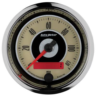 Auto Meter Gauge; Speedometer; 3 3/8in.; 120mph; Elec. Programmable; Cruiser 1186