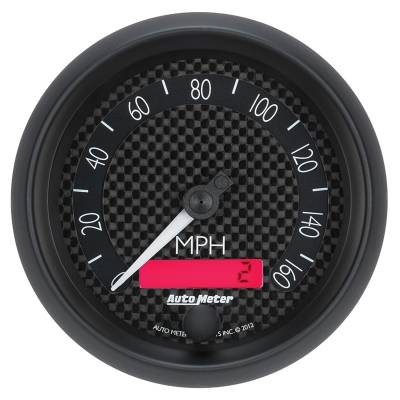 Auto Meter Gauge; Speedometer; 3 3/8in.; 160mph; Elec. Programmable; GT 8088