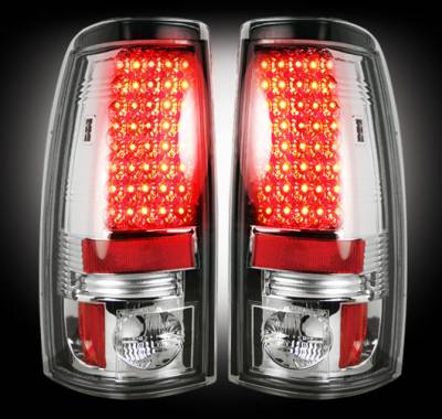 Recon Lighting - Chevy Silverado & GMC Sierra 99-07 (Fits 2007 "Classic" Body Style Only) LED TAIL LIGHTS - Clear Lens - Image 2