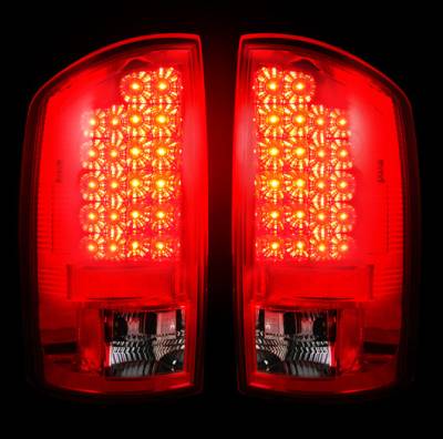 Recon Lighting - Dodge 02-06 RAM 1500 & 03-06 RAM 2500/3500 LED Tail Lights - Red Lens - Image 2