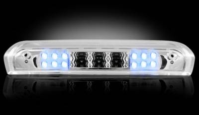 Recon Lighting - Dodge 02-08 RAM 1500 & 03-09 RAM 2500/3500 - Red LED 3rd Brake Light Kit w/ White LED Cargo Lights - Clear Lens - Image 3