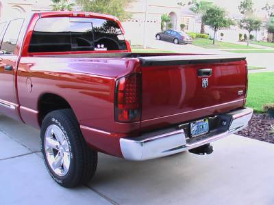 Recon Lighting - Dodge 07-08 RAM 1500 & 07-09 RAM 2500/3500 LED TAIL LIGHTS - Dark Red Smoked Lens - Image 3