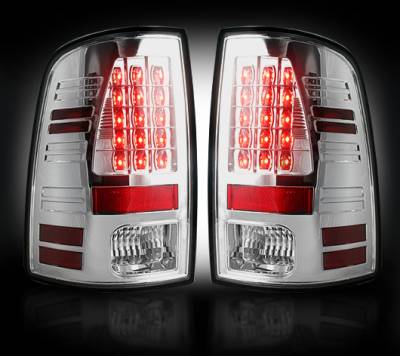 Recon Lighting - Dodge 09-14 RAM 1500 & 10-14 RAM 2500/3500 (Replaces Factory OEM Halogen Tail Lights) - Clear Lens - Image 2