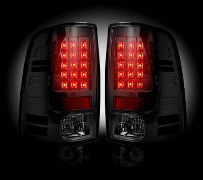 Recon Lighting - Dodge 13-15 RAM 1500 & 10-15 RAM 2500/3500 (Replaces Factory OEM LED Tail Lights) - Smoked Lens - Image 2