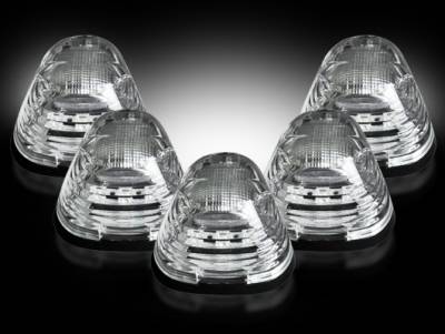 Recon Lighting - Ford 99-16 Superduty (5-Piece Set) Clear Lens with White LED's - Complete Cab Light Kit with all wiring & hardware - Image 2