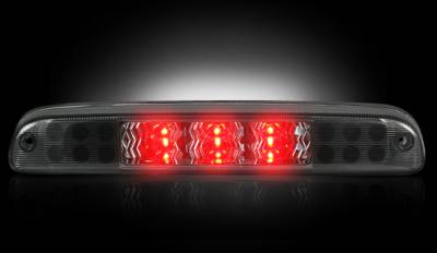 Recon Lighting - Ford 99-16 Superduty F250HD/350/450/550 & 95-03 Ranger & Ford Explorer Sport Trac 01-05 - Red LED 3rd Brake Light Kit w/ White LED Cargo Lights - Smoked Lens - Image 2