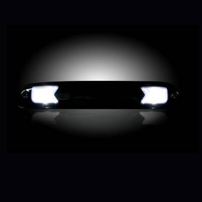 Recon Lighting - Ford 99-17 Superduty F250HD/350/450/550 & 95-03 Ranger & Ford Explorer Sport Trac 01-05 - ULTRA HIGH POWER Red LED 3rd Brake Light Kit w/ ULTRA HIGH POWER CREE XML White LED Cargo Lights - Smoked Lens - Image 4