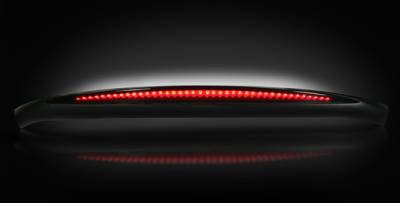 Recon Lighting - Ford 99-16 Superduty F250HD/350/450/550 & Cadillac 03-07 Escalade EXT & 03-06 Escalade ESV & SUV - ESCALADE STYLE "STEALTH" LED 3RD BRAKE LIGHT WITH COMPLETE REAR ROOF HOUSING - Red LED 3rd Brake Light Kit w/ White LED Cargo Lights - Smoked Lens - Image 2