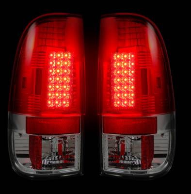 Recon Lighting - Ford Superduty F250HD/350/450/550 08-16 LED TAIL LIGHTS - Red Lens - Image 2