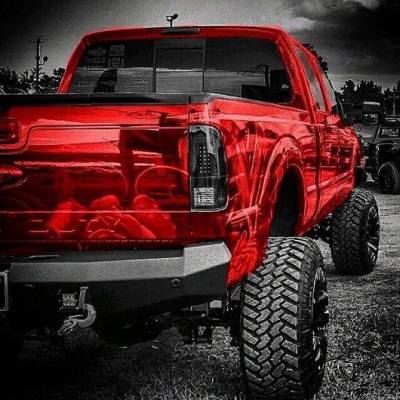 Recon Lighting - Ford Superduty F250HD/350/450/550 08-16 LED TAIL LIGHTS - Smoked Lens - Image 4