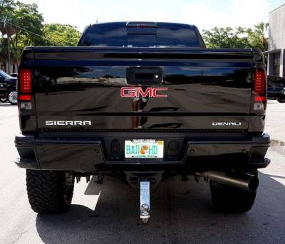 Recon Lighting - GMC Sierra 15-16 2500/3500 (Fits 3rd GEN Single-Wheel ONLY) LED TAIL LIGHTS - Dark Red Smoked Lens - Image 3
