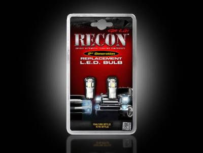 Recon Lighting - Green LED License Plate & Red LED Running Light Bulb Kit - (Attn: These Bulbs ONLY fit inside of Part # 264900 & 264902 & 264903 for customers wishing to change the license plate illumination color) - GREEN & RED - Image 1