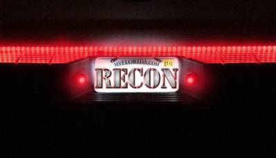 Recon Lighting - White LED License Plate Illumination Kit includes Red LED Rear Facing Running Lights - Fits all 97-15 FORD Trucks (Including: 99-16 SUPERDUTY, 97-14 F-150, RAPTOR, 99-16 Ranger, 99-16 Sport-Trac, & 99-05 Excursion) - Image 4