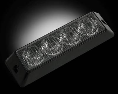 Recon Lighting - 4-LED 19 Function 4-Watt High-Intensity Strobe Light Module w Black Base - Amber Color - Image 2
