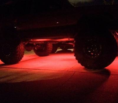 Recon Lighting - 4' Foot Universal Bed Rail / Cargo Area / Rock Crawler LED Light Kit (2-Piece Set Mounts Almost Anywhere) - 7-Color LEDs with Handheld RF Remote Control - Image 3