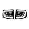 Recon Lighting - GMC Sierra 07-13 (2nd GEN) PROJECTOR HEADLIGHTS w/ Ultra High Power Smooth OLED HALOS & DRL – Smoked / Black - Image 3