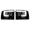 Recon Lighting - Ford Superduty 05-07 F250/F350/F450/F550 PROJECTOR HEADLIGHTS w/ Ultra High Power Smooth OLED HALOS & DRL – Smoked / Black - Image 2