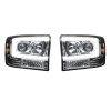 Recon Lighting - Ford Superduty 99-04 F250/F350/F450/F550 PROJECTOR HEADLIGHTS w/ Ultra High Power Smooth OLED HALOS & DRL – Clear / Chrome - Image 2