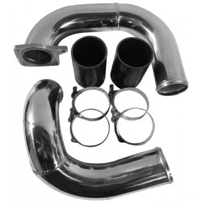 6.0 Intercooler Pipe Kit 03-07 Ford Super Duty Power Stroke Coldside Polished Aluminum No Limit Fabrication