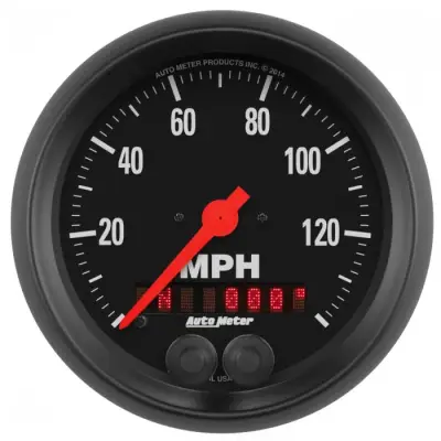 Auto Meter Gauge; Speedometer; 3 3/8in.; 140mph; GPS; Z Series 2680